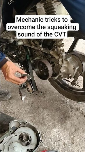 Mechanic tricks to overcome the squeaking sound of the CVT #shorts #mechanic #automotive #workshop