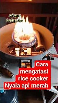 How to fix a red flame on a rice cooker, #tutorial #service #ricecookers #adigass #stove