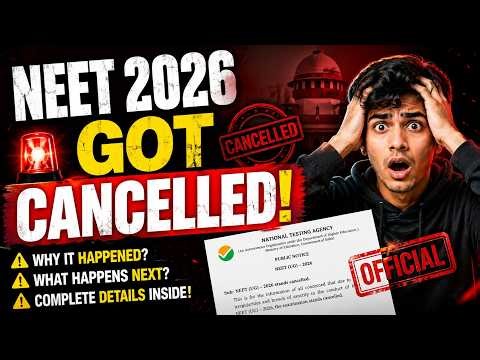 NEET 2026 Cancelled? 😳 Latest Update & Reality Explained! Paper leak