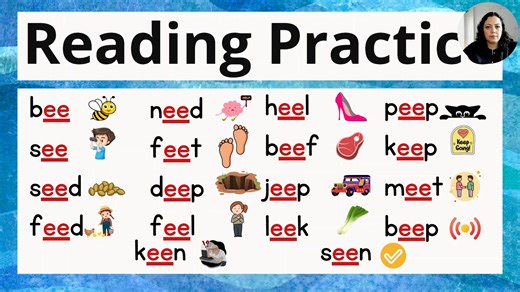 11K views · 277 reactions | Learn to Read with Phonics Digraph ee Words. Watch more on the Phonics Reading YouTube Channel https://youtu.be/Pa3kzFWA-i4 #phonics #learntoread #digrap #readingisfun #readingpractice #readingfluency | Phonics Reading | Facebook