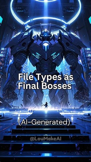 File Types as Final Bosses | AI Generated