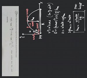 Show that the projection angle for the projectile projected fro... | Filo