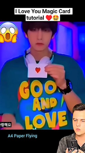I ❤️ love magic , instant colour changing magic heart 😱 , paper craft tutorial #paper #shorts