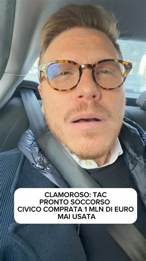 PRONTO SOCCORSO CIVICO TAC COSTATA 1 MILIONE DI EURO LASCIATA A MARCIRE DA UN ANNO Nell’esercizio delle funzioni parlamentari ho fatto una visita al pronto soccorso del Civico di Palermo per accertare l’esistenza di un macchinario di avanzatissima tecnologia, comprato 1 milione di euro, lasciato a prendere polvere da un anno. Una vicenda incredibile cui chiederò conto e ragione ai vertici della regione. Una cosa gravissima che grida vendetta. Mentre abbiamo file di ore, liste d’attesa a mai fini