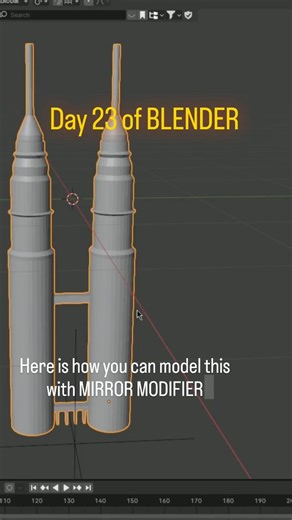 @daily_blenderr on Instagram: "Day 23 of BLENDER - Symmetry unlocked in Blender! 😎 Mirror Modifier creates perfect duplicates instantly 🚀 Ready to master symmetry? 🔄 #BlenderMagic --- [Blender tutorial, 3D modeling tips, mirror modifier, symmetry modeling, Blender beginners, 3D art workflow, CG modeling, digital sculpting, Blender daily challenge, 3D design hacks] --- #Blender #Blender3D #3DModeling #MirrorModifier #BlenderTutorial #CGArt #DigitalArt #3DDesign #BlenderTips #ModelingHacks #Ree