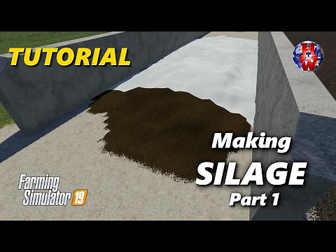 MAKING SILAGE - Farming Simulator 19 - FS19 Silage Tutorial