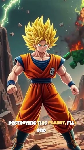 Minecraft VS Goku (Episode 2) #2 #anime #minecraft #goku #dragonball