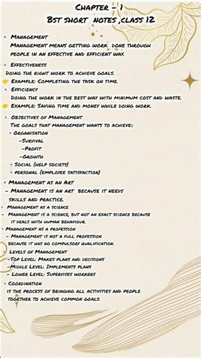 ch 1 bst class 12 commerce notes #follow #like #likeforlikes #boost