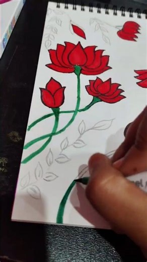 Lotus art as a beginner.how to draw step by step / lotus flower art kese bnaye #lotusflower #lotus