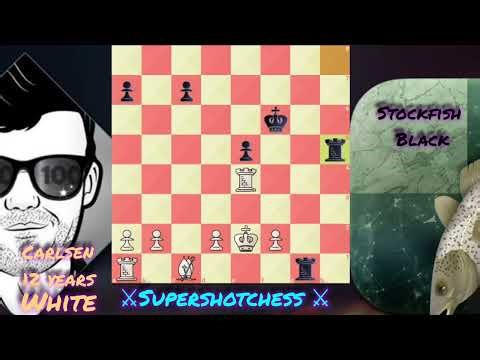 Magnus (12) vs Stockfish 15.1 – Wild Sacrifice Game! | @BestChessChannelll 
