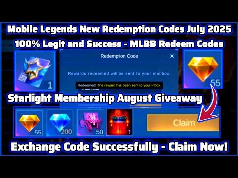 Mobile Legends Redeem Codes July 30, 2025 + MLBB Exclusive Promo Diamonds redeem code Megasale!