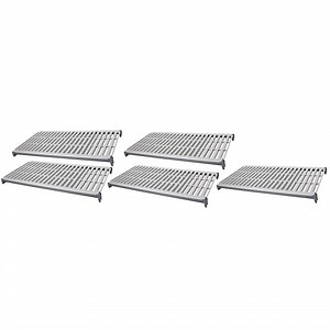 Cambro CBSK1836V5580 Camshelving® Basics Plus 18" x 36" Shelf Kit with 5 Vented Shelves