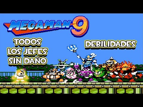 Mega Man 9 (Wii) - All Bosses (Weaknesses, No Damage)
