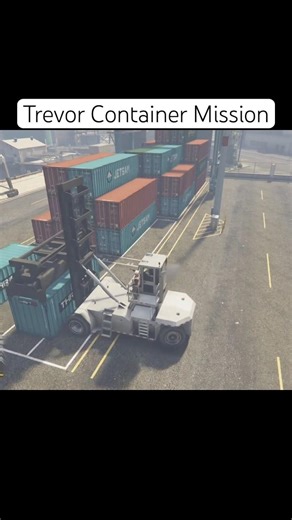 Trevor Gta V mission gameplay | Carrying the container with forklift