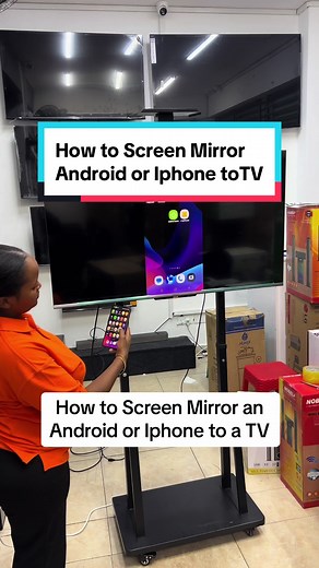 How to Screen Mirror an Android or Iphone to a TV #appleairplay #airplay #screenmirrorring #screencast #chromecast #howtoscreenmirror #howtocast #tvtips #tvtipsandtricks #digitalcityelectronics #electronicsshopkenya #fyp #tech