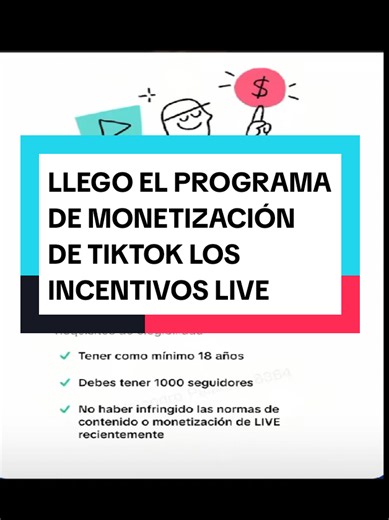 Programa de monetización, empieza a ganar con los incentivos live aquí en tiktok #LIVEIncentiveProgram #LIVEIsEasy #PaidPartnership