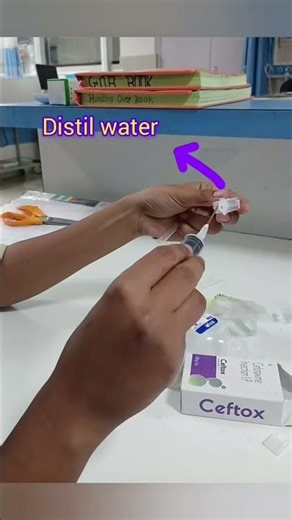 💉 How to Dilute Injection#hospital #nurse #medicalstudent #medico #nursing #injection
