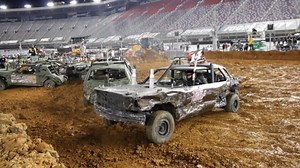 2.7K views · 30 reactions | Check out the DEMO3 battle from B-RD3: @Triple Threat Derby Team vs. @TToastInc Motorsports  #demo3 #demo #prodivision #bristolmotorspeedway #itsdemobaby #ItsBristolBaby #combat #combatondirt #combatsports | Demolition Entertainment Motorsports Organization | Facebook