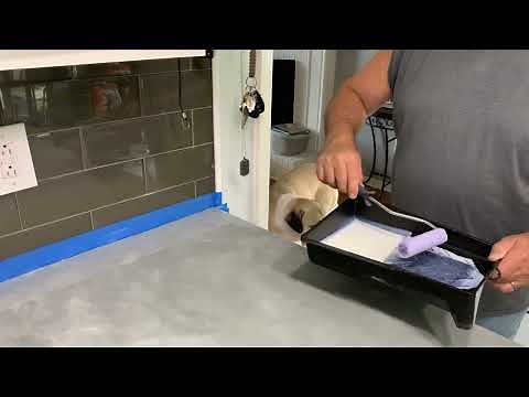 How to Paint Your Granite Kitchen Countertops, Tutorial Part 5 - Apply Sealer