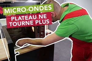 Pourquoi le plateau du micro-ondes ne tourne plus ? - SOS Accessoire