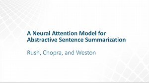 A Neural Attention Model for Abstractive Sentence Summarization