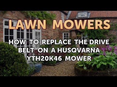 How to Replace the Drive Belt on a Husqvarna YTH20K46 Mower