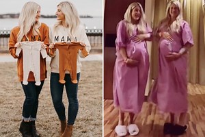 We’re pregnant identical twins & we’re due weeks apart