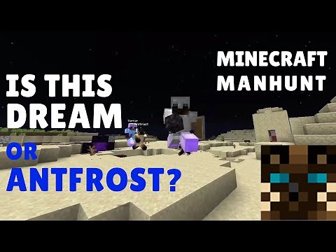 Dream Uses Antfrost's Skin to Fool the Hunters and Rain TNT on Them - Minecraft Manhunt 1v5