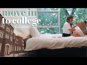 MOVING INTO COLLEGE IN AUSTRALIA! | moving to melbourne uni residential college vlog 2021