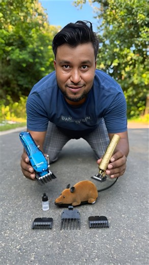 Abar Portable Hair Clipper and USB Rechargeable Trimmer Unboxing With Mouse Haircut🥰
