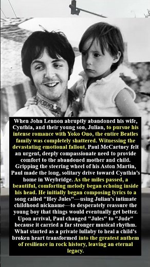 The Secret Heartbreak Behind The Beatles’ Greatest Song "Hey Jude" 😭