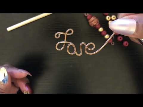 DIY braided hair & Loc jewelry accessories using the word LOVE jewelry tutorial