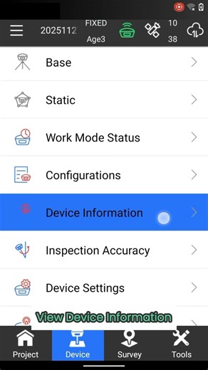 eSurvey Operating Video | SurPad 4.2: 8 How to check device information in SuPad 4.2?