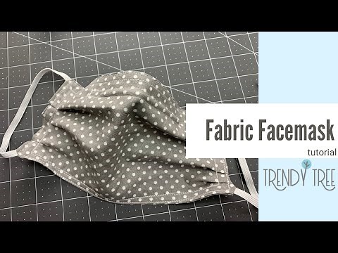 How to Make a Fabric Face Mask - Tutorial by Trendy Tree