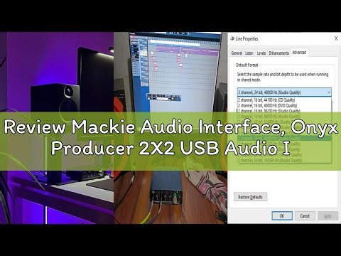 Review Mackie Audio Interface, Onyx Producer 2X2 USB Audio Interface with MIDI (Onyx Producer 2-2)