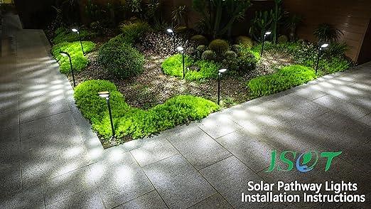 JSOT Solar Pathway Lights Installation Instructions