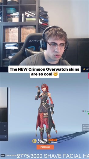 New goth skins? 😮‍💨 Which is your fav? twitch: Hydron #overwatch2 #twitch #fyp