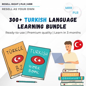 300  Turkish Language Learning Bundle | PDF Lessons, Audio Practice, Flashcards & Grammar Tools | PLR   MRR | Rebrand, Learn Turkish Quick - Etsy