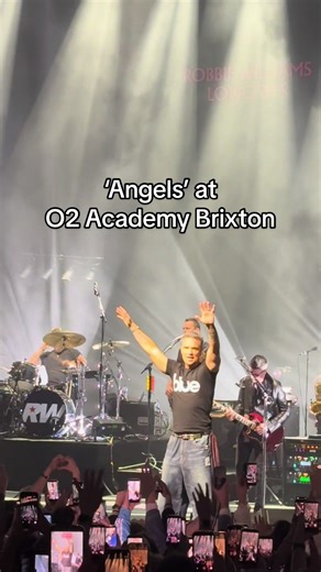 The moment #O2AcademyBrixton became a choir at #RobbieWilliams’ sold-out, one-night-only show, #Long90s ✨