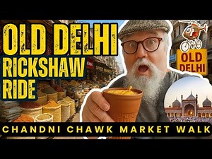 Cultural Rickshaw Adventure | Jama Masjid - Old Delhi, INDIA Travel Vlog