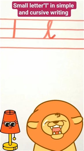 How to write small letter "l" in simple and cursive writing #shorts