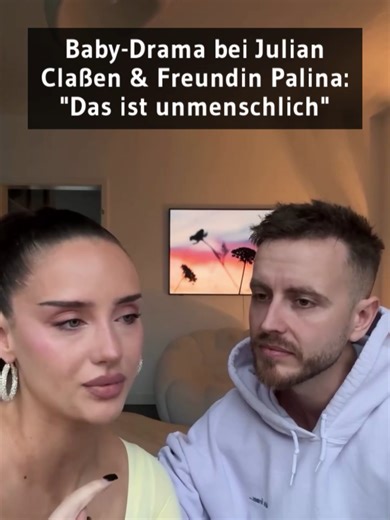 Julian Claßen und seine Partnerin Palina durchleben derzeit einen Albtraum zwischen Hoffnung und tiefem Schmerz. Nach der freudigen Nachricht über die Schwangerschaft folgte ein dramatischer Krankenhaus-Aufenthalt wegen starker Blutungen. Ein aktueller negativer Test lässt nun die traurige Vermutung zu, dass kein intaktes Leben mehr besteht. 😢 Als wäre das nicht genug, muss sich das Paar nun auch noch gegen bösartige Kommentare im Netz wehren. 🥺😞 #julianclaßen #deutschestars #deutschepromis #