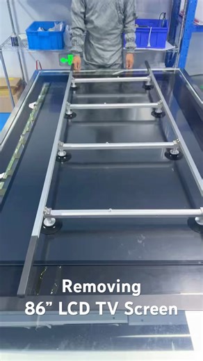 Removing 86 inch LED TV Screen | Assembly & Repair Tools For LCD TV Panel Replacement