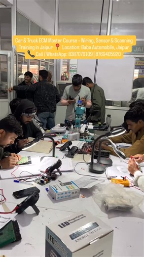 BABA AUTOMOBILE TRAINING INSTITUTE on Instagram: "🚗 Car ECM • Truck ECM • Wiring • Sensor • Scanning All-in-One Training Course Baba Automobile – Jaipur 🔧 Course Includes: • Car ECM & Truck ECM system • BS4 & BS6 technology • Complete vehicle wiring diagram reading • Live wiring troubleshooting • Sensor testing (multimeter & scanner) • OBD scanner & fault code diagnosis • Actuator testing • ECM input–output checking • Car & truck practical training 📚 100% Practical Training 🚘 Live vehicles p