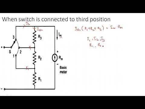 Multi-range ammeter | Aryton shunt | Electrical Instruments ( EIM ) | Lec - 05