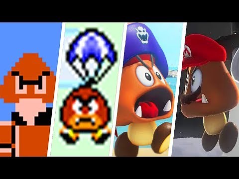 Evolution of Goomba & Paragoomba in Super Mario Games (1985 - 2018)