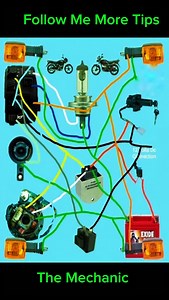 Complete Motorcycle Wiring Diagram | Headlight, Indicator & Charging System #mechaniclife #diagram #automobile #motorcycle #mechanicalwork | The Mechanic