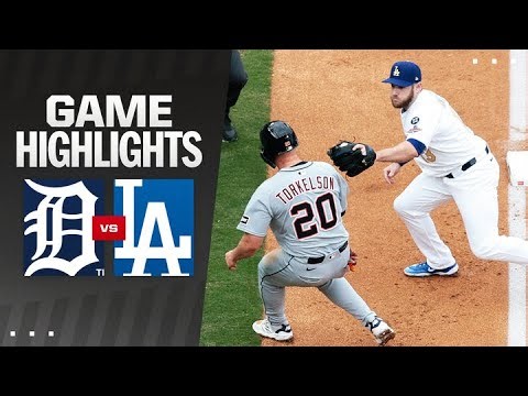 Tigers vs. Dodgers Game Highlights (3/27/25) | MLB Highlights