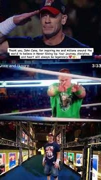 #ThankYouCENA 💛 #johncena #wwe #nevergiveup #cena #gunther #viral #wrestling #cena #shorts #aa
