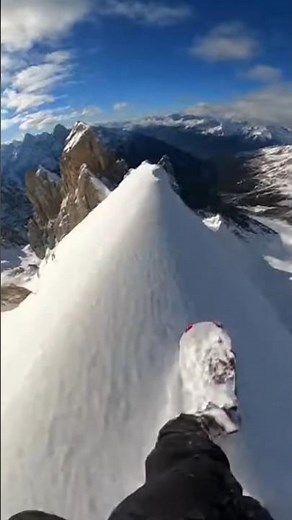 Extreme Snowboarding POV Down a Mountain Ridge | Hyper-Realistic 4K Cinematic Adventure